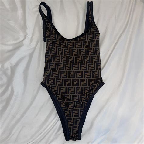 fendi fendirama monogram one piece.